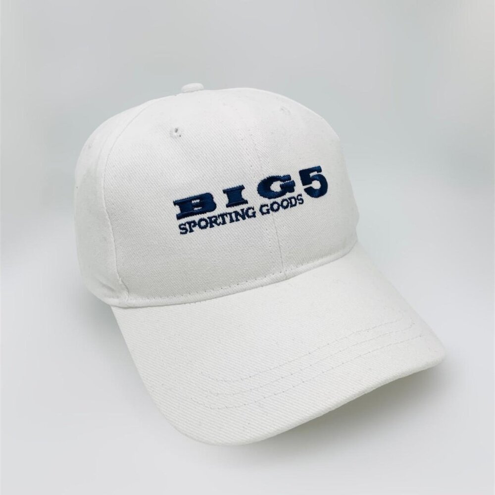 Big 5 Sporting Goods  Baseball Cap Hat 100% Cotton adjustable size , White Color